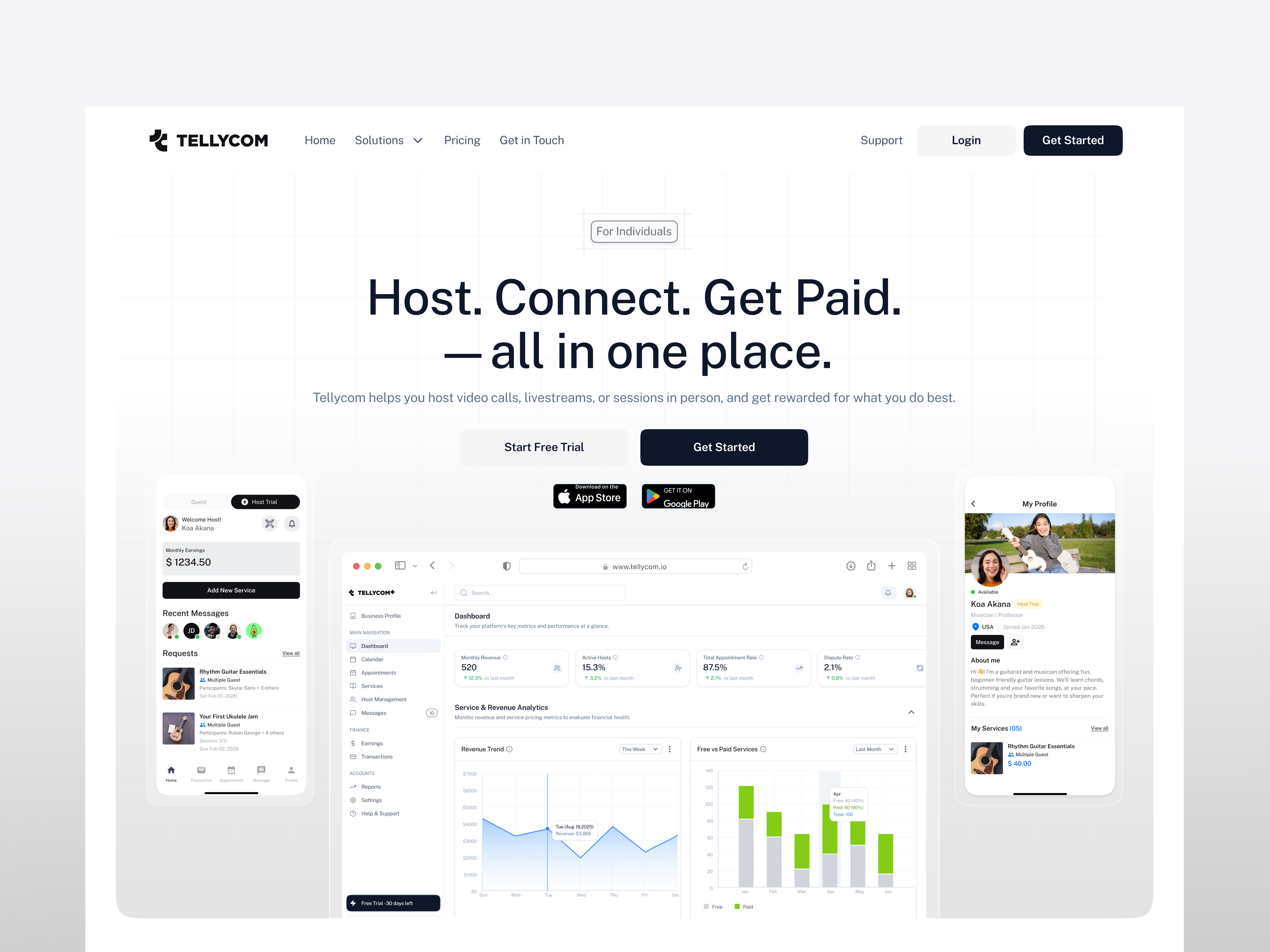 Tellycom Landing Page